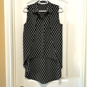 Dex Aztec Sleeveless High Low blouse